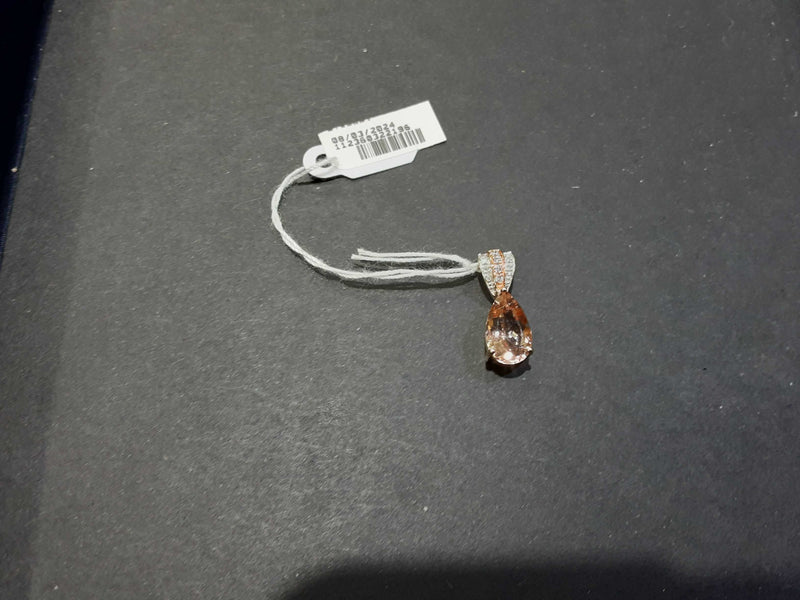 Diamond Pendant Rose Gold 10k (.417) 2.3 grams