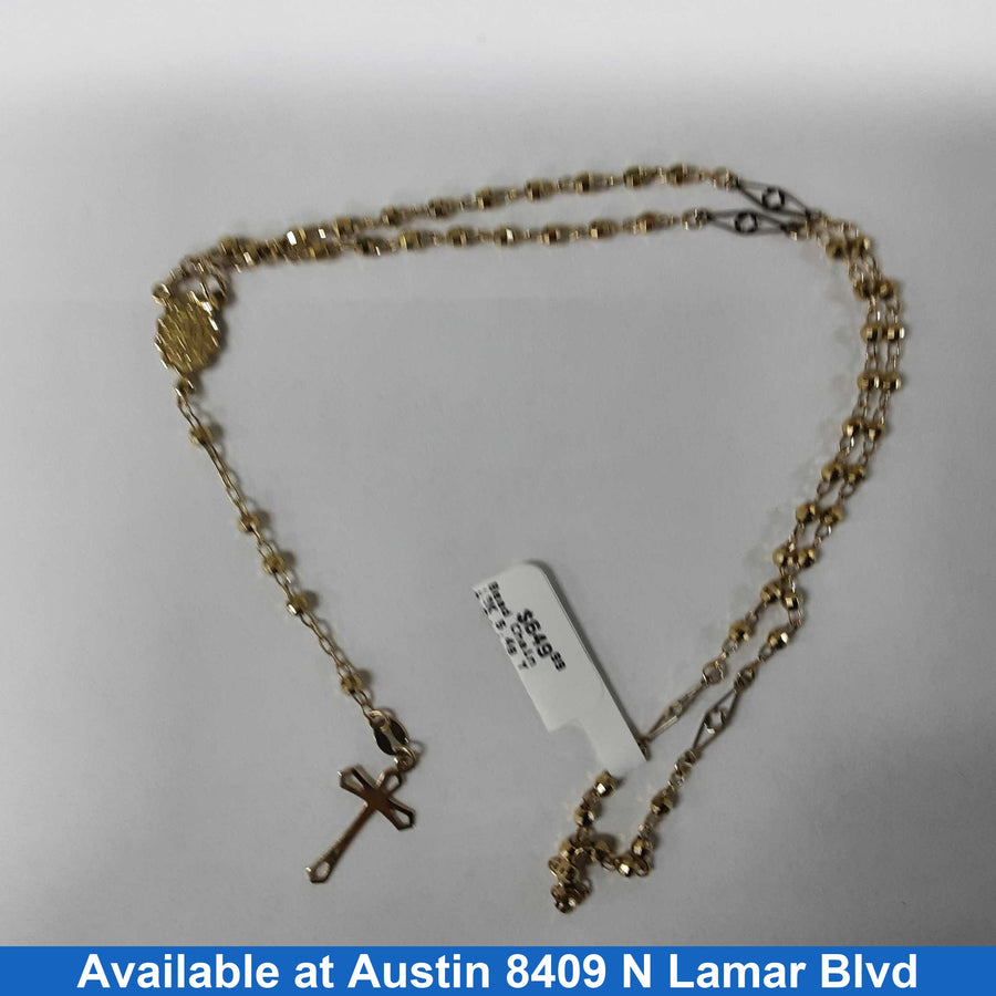 Bead Chain - Yellow Gold 10k (.417) 5.4 grams 24 inch