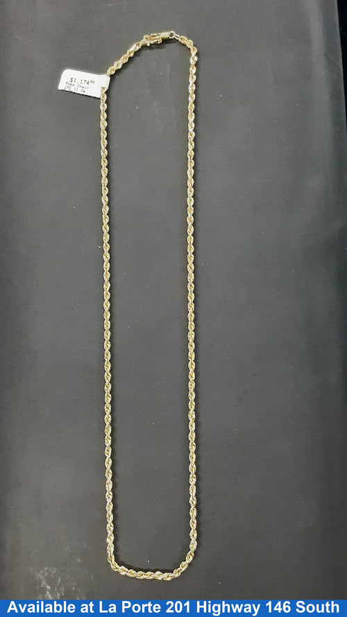 Rope Chain - Yellow Gold 10k (.417) 11.2 grams 20 inch