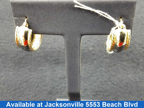 Hoop Earrings - Yellow Gold 14k (.585) 2.7 grams