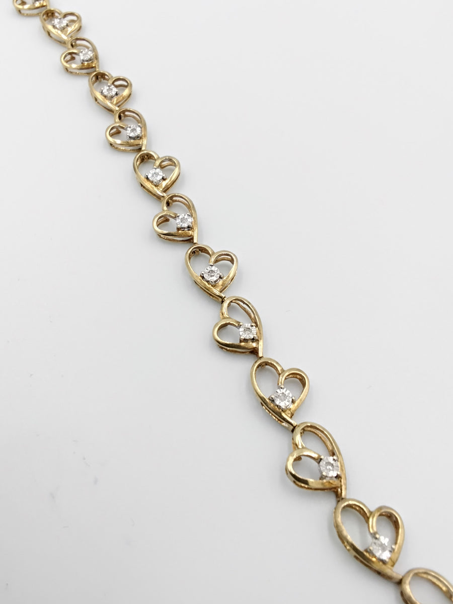 Bracelet - Yellow Gold 10k (.417) 6.9 grams 7 inch