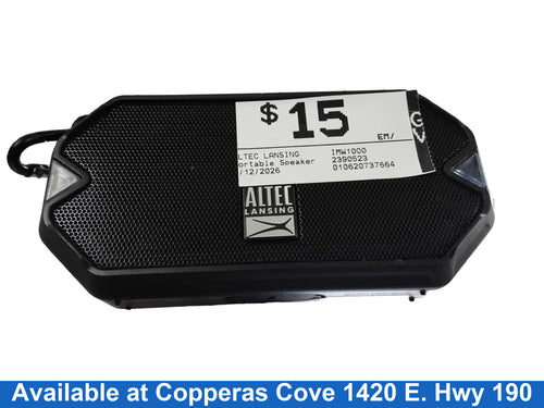 Altec Lansing Imw1000 Black Portable Speaker
