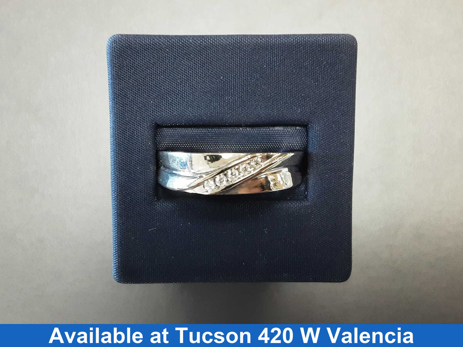 Ring - Wedding Band - White Gold 10k (.417) 5 grams Size 12