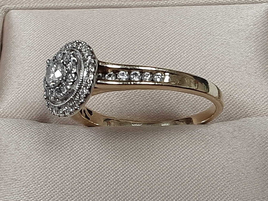 Ring - Wedding Set - Yellow Gold 14k (.585) 7.2 grams Size 11