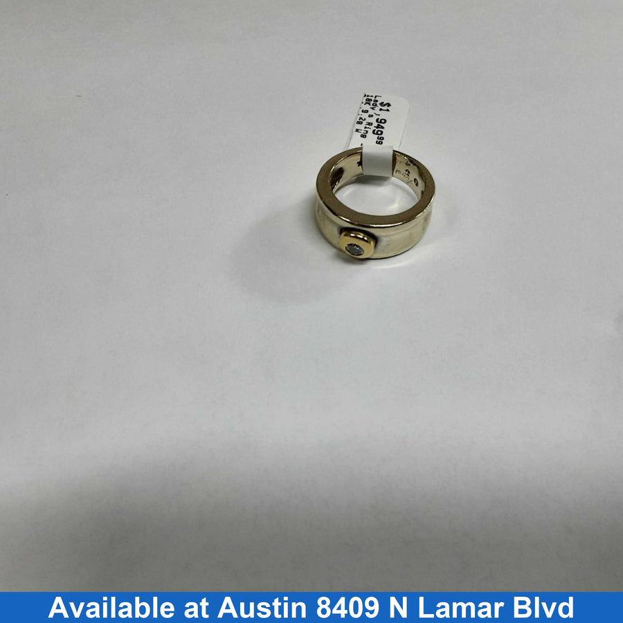 Women's Ring - Solitaire - White Gold 18k (.750) 9.2 grams Size 4
