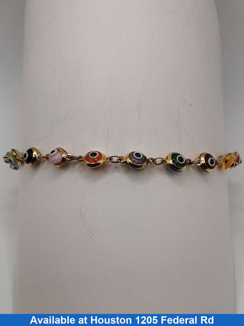 Bead Bracelet - Yellow Gold 14k (.585) 3.9 grams 7 inch