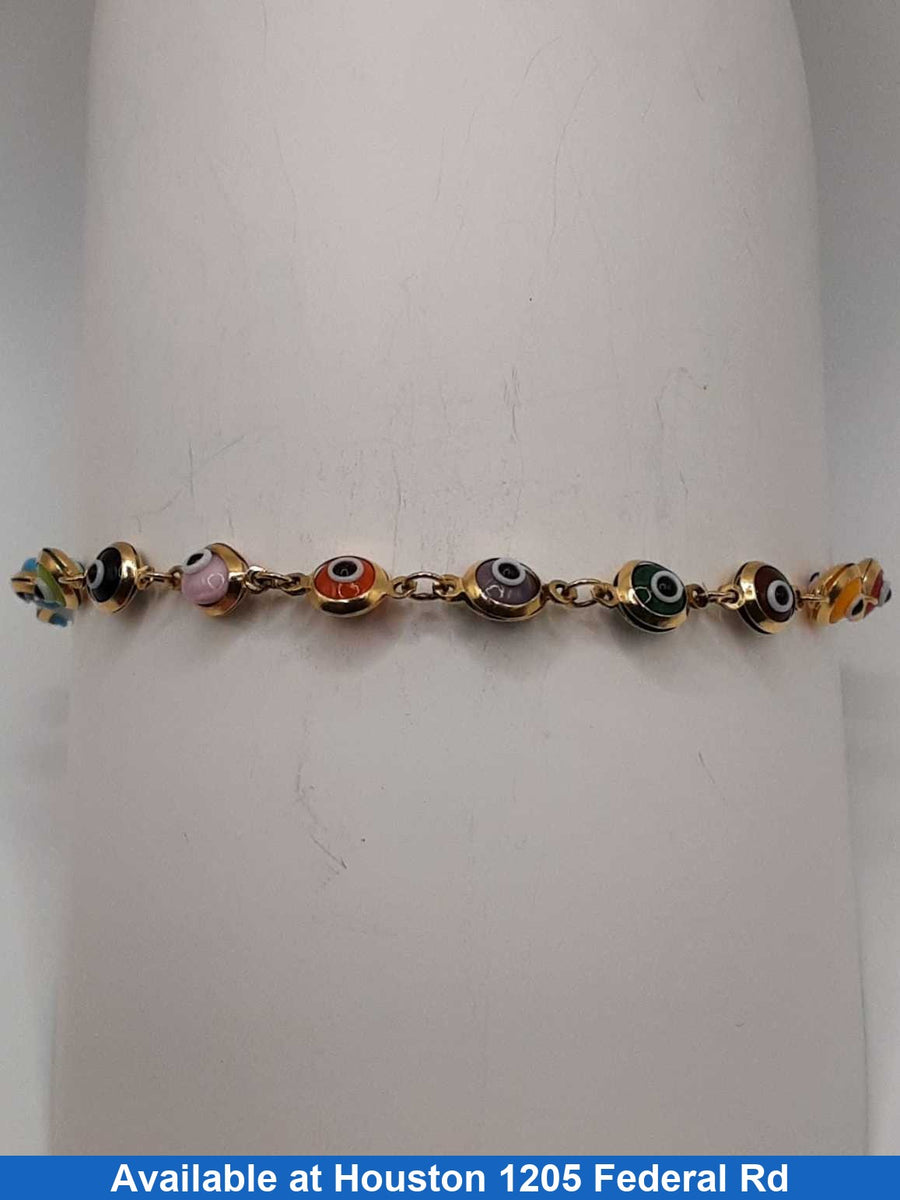 Bead Bracelet - Yellow Gold 14k (.585) 3.9 grams 7 inch