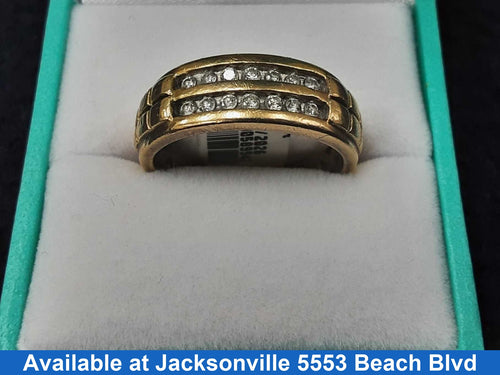 Ring - Wedding Band - Yellow Gold 10k (.417) 5.3 grams Size 8