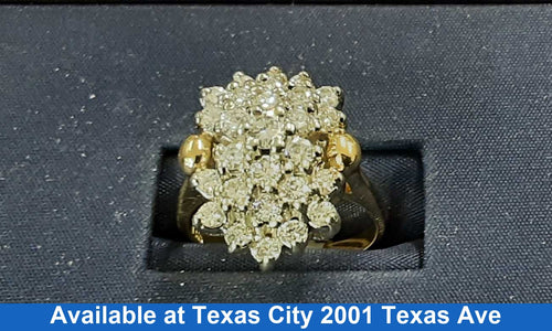Women's Ring - Yellow Gold 14k (.585) 7.7 grams Size 7.5
