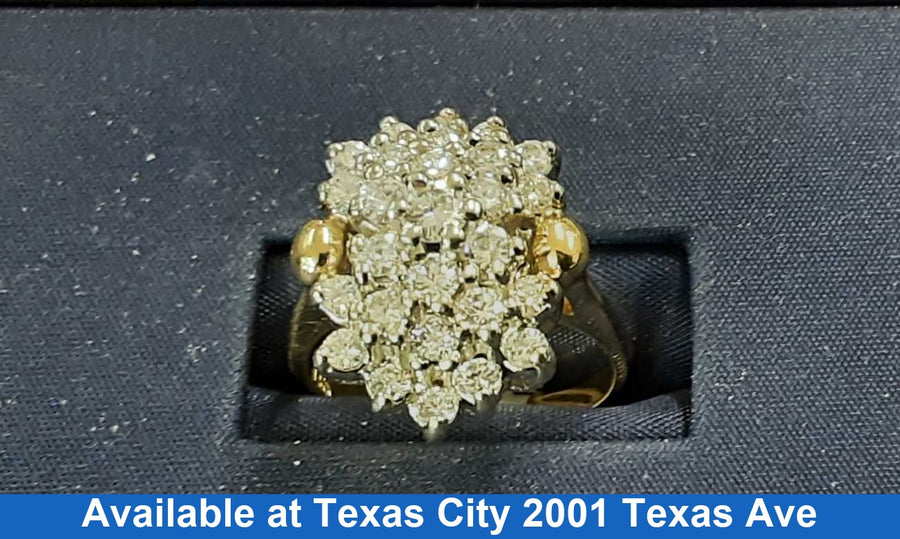 Women's Ring - Yellow Gold 14k (.585) 7.7 grams Size 7.5