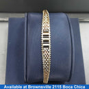 Fox Tail Bracelet - Tricolor Gold 14k (.585) 8.5 grams 8 inch