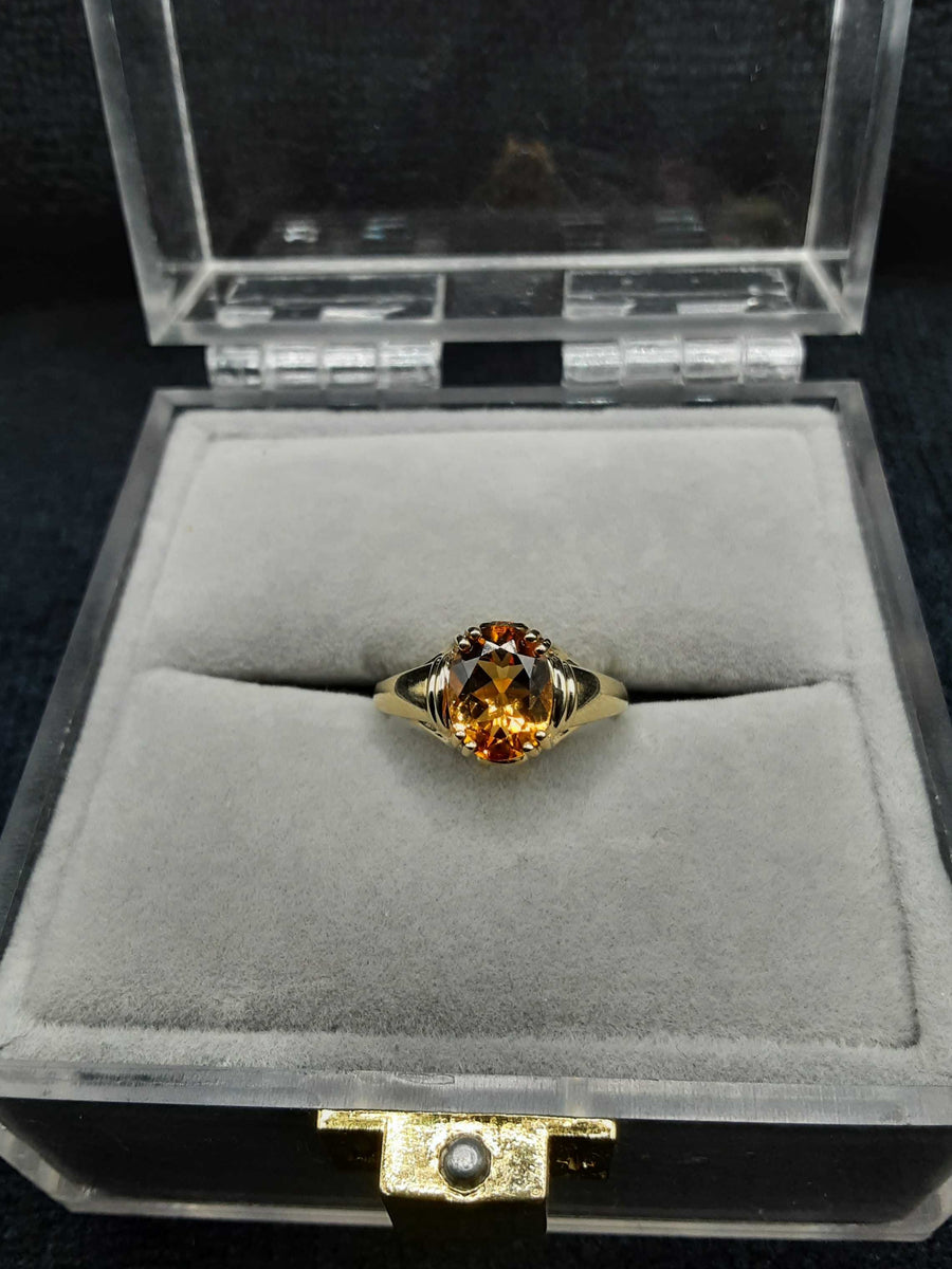 Yellow Gem Stone Ring