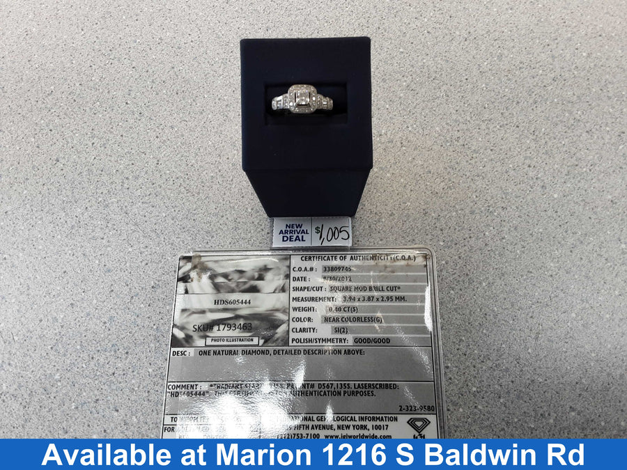 Women's Ring - White Gold 14k (.585) 4.1 grams Size 7