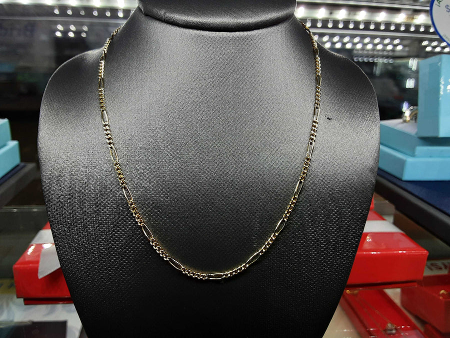 Figaro Chain - Yellow Gold 14k (.585) 3.8 grams 18 inch