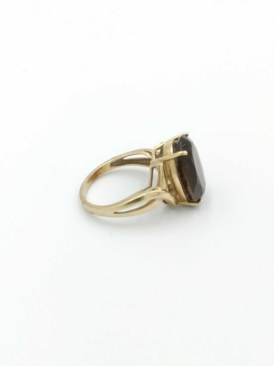 Women's Ring - Solitaire - Yellow Gold 10k (.417) 4.7 grams Size 7