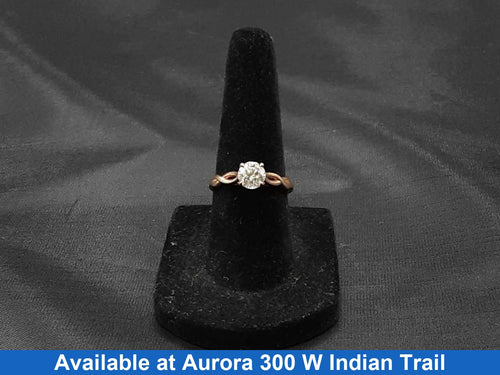 Women's Ring - Solitaire - Rose Gold 14k (.585) 2.4 grams Size 6.5