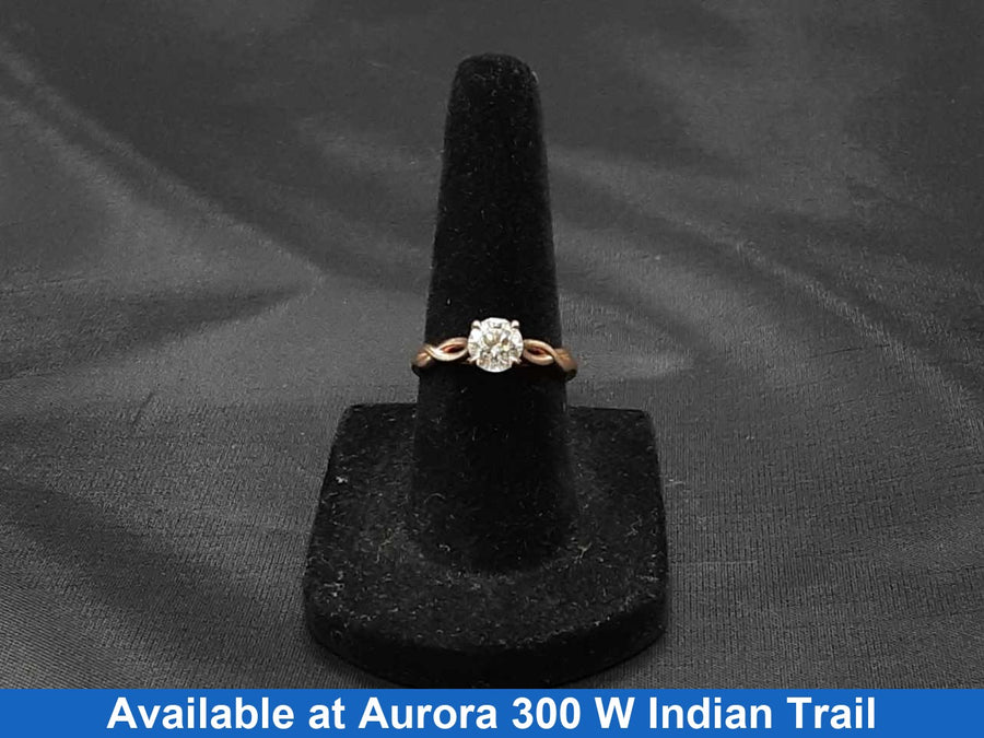 Women's Ring - Solitaire - Rose Gold 14k (.585) 2.4 grams Size 6.5
