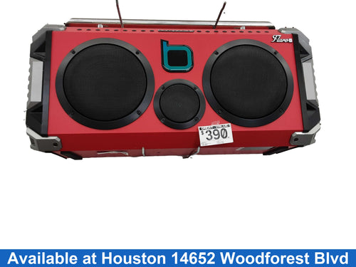 Bumpboxx Flare 8 Red Floor Speaker
