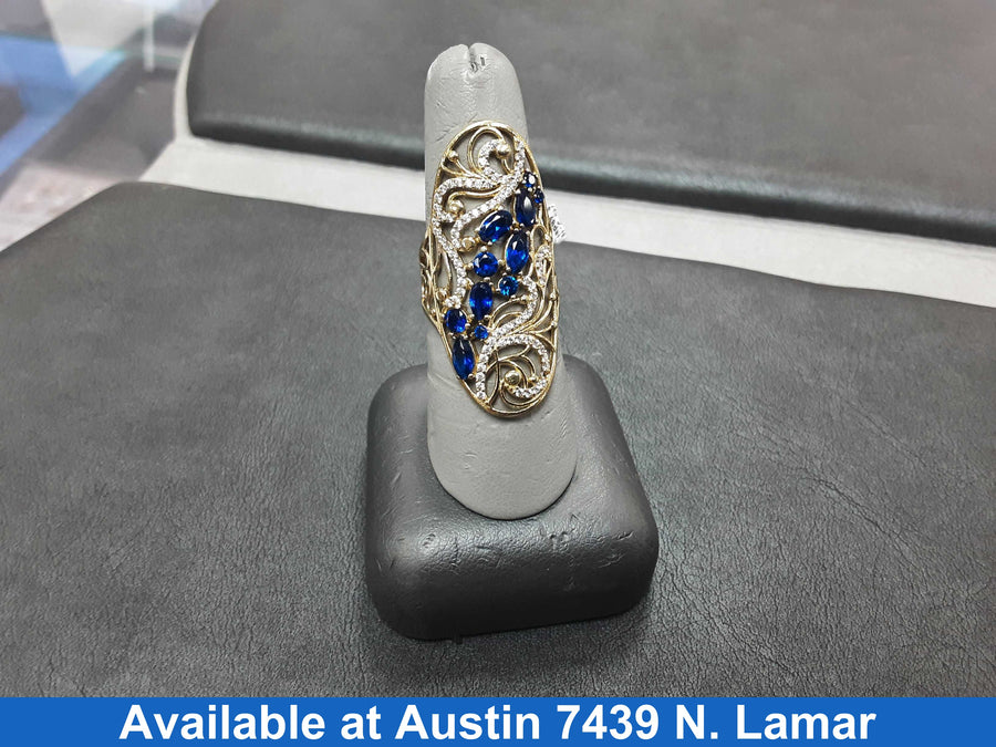 Women's Ring - Yellow Gold 14k (.585) 5.1 grams Size 20