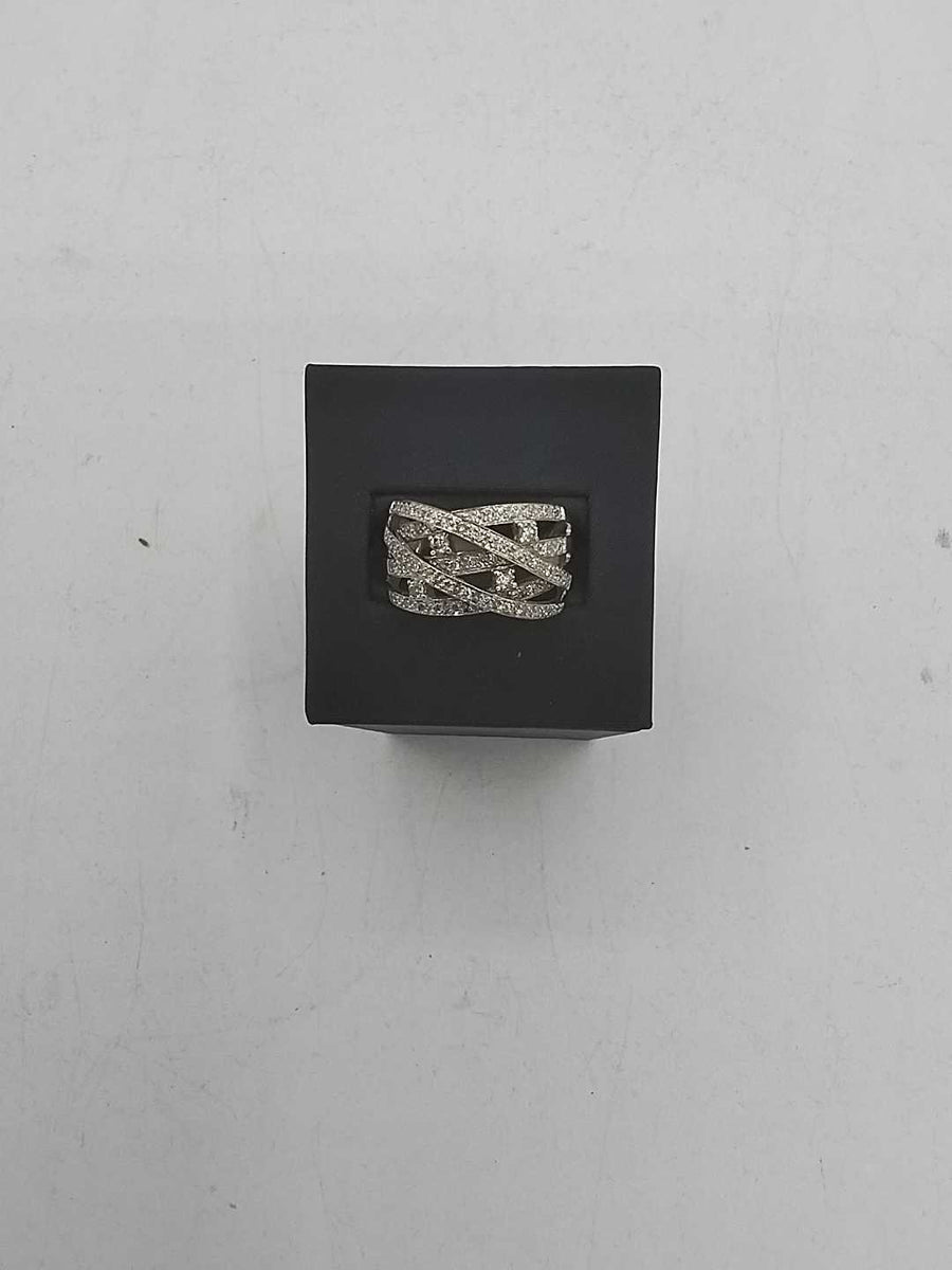 Women's Ring - White Gold 14k (.585) 6.5 grams Size 9.5