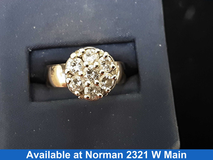Women's Ring - Yellow Gold 14k (.585) 6.1 grams Size 7.5