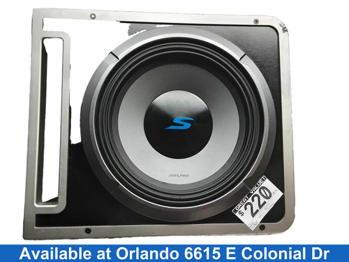 Alpine S2-sb12v Black Car Sub-Woofer