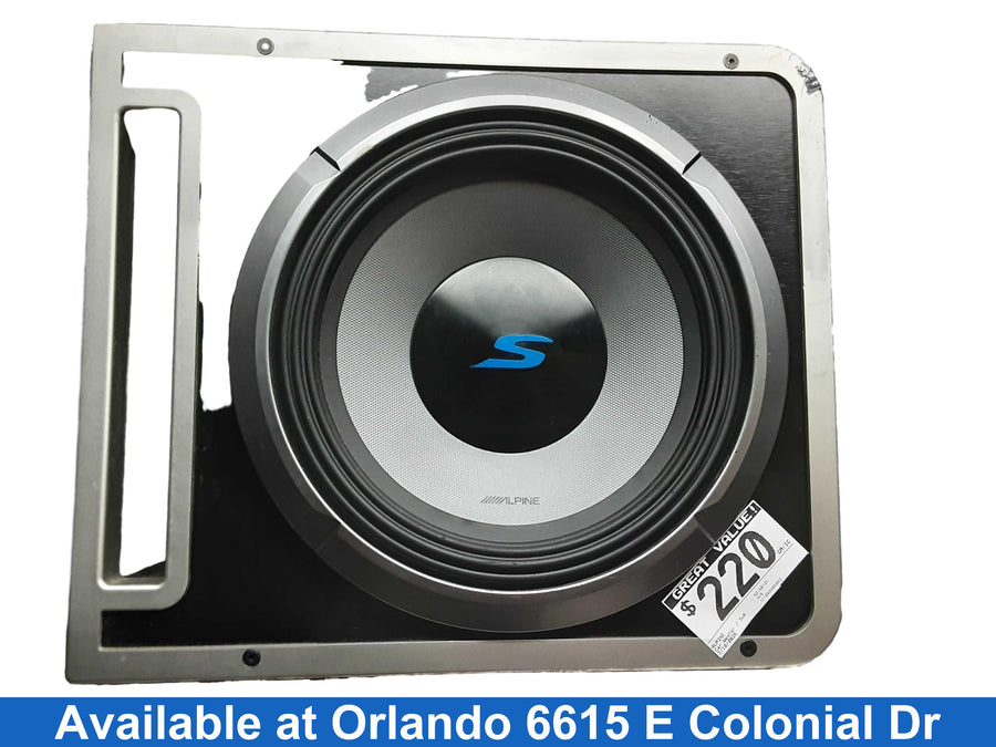 Alpine S2-sb12v Black Car Sub-Woofer