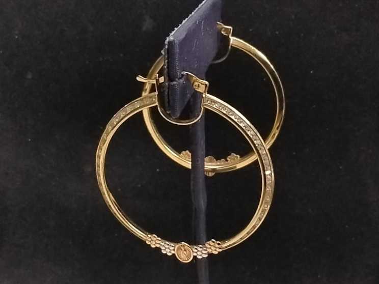 Hoop Earrings - Yellow Gold 14k (.585) 5.5 grams