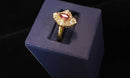 Women's Ring - Yellow Gold 14k (.585) 4.6 grams Size 5