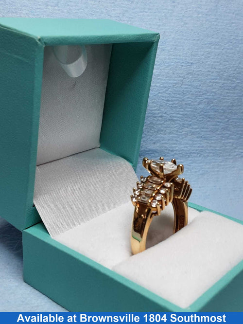 Women's Ring - Yellow Gold 14k (.585) 6.3 grams Size 8.5