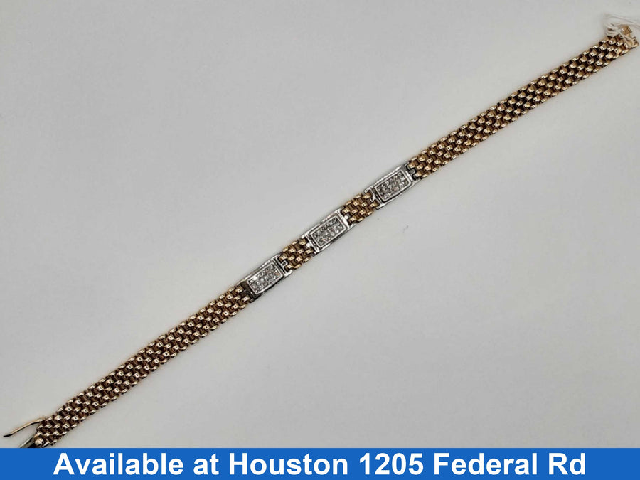 Bracelet - Yellow Gold 14k (.585) 30.4 grams 8 inch