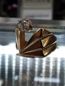 Women's Ring - Yellow Gold 14k (.585) 7.3 grams Size 8.5