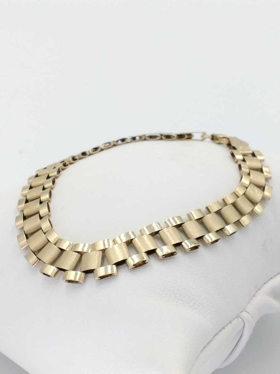 Woven Bracelet - Yellow Gold 10k (.417) 7 grams 8 inch
