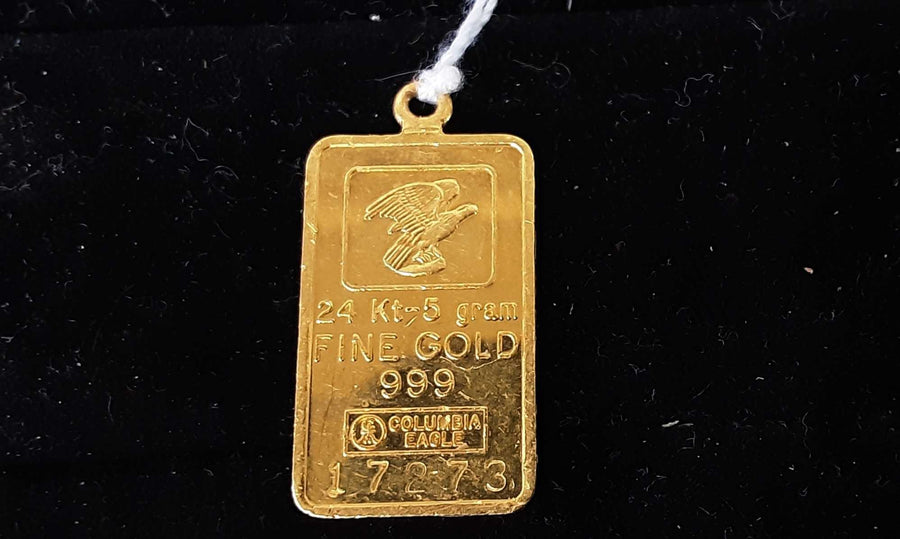 Coin Pendant - Yellow Gold 24k (.999) 5 grams