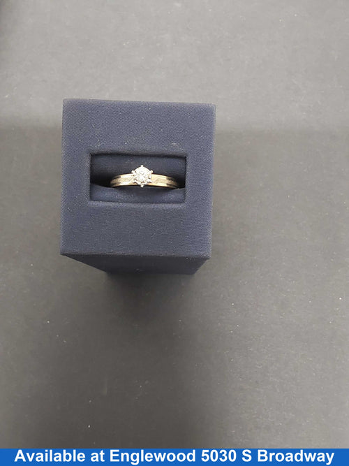 Women's Ring - Solitaire - Yellow Gold 14k (.585) 2.5 grams Size 7.5