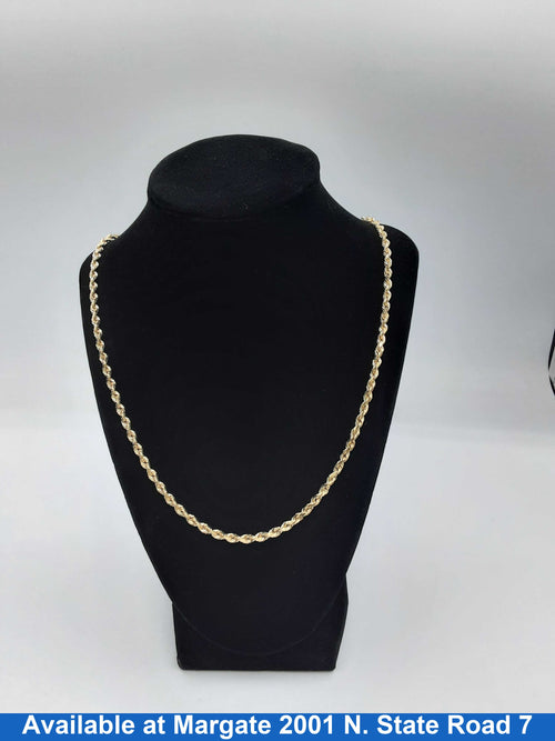 Rope Chain - Yellow Gold 14k (.585) 29.2 grams 24 inch