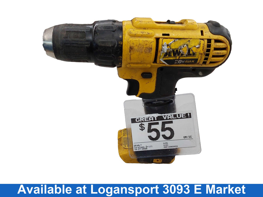 Dewalt Yellow Cordless Standard Drill