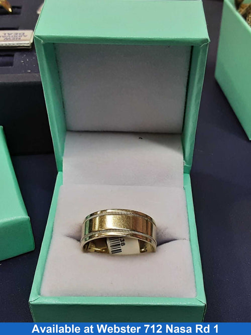Men's Ring - White Gold 14k (.585) 9.5 grams Size 9