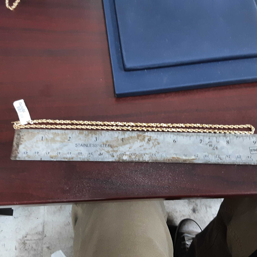 Rope Chain - Yellow Gold 14k (.585) 13.8 grams 20 inch