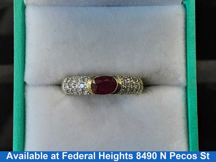 Women's Ring - Yellow Gold 14k (.585) 4.2 grams Size 7