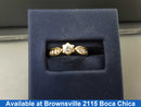Women's Ring - Solitaire - Yellow Gold 14k (.585) 2 grams Size 7