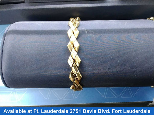 Bracelet - Yellow Gold 14k (.585) 13.7 grams 7 inch