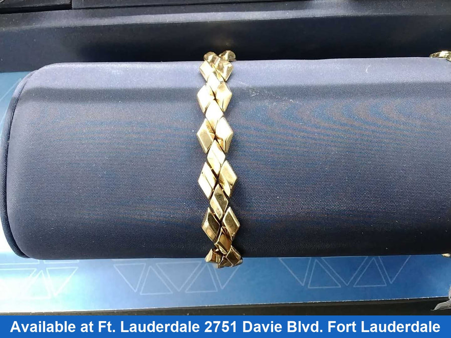 Bracelet - Yellow Gold 14k (.585) 13.7 grams 7 inch