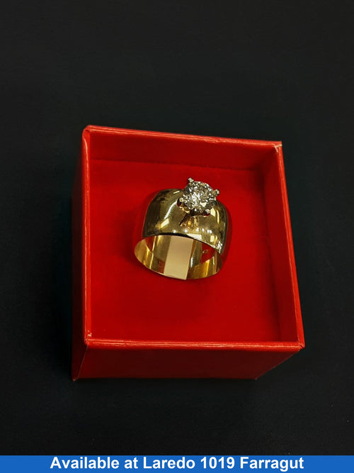 Ring - Wedding Set - Yellow Gold 14k (.585) 10 grams Size 20