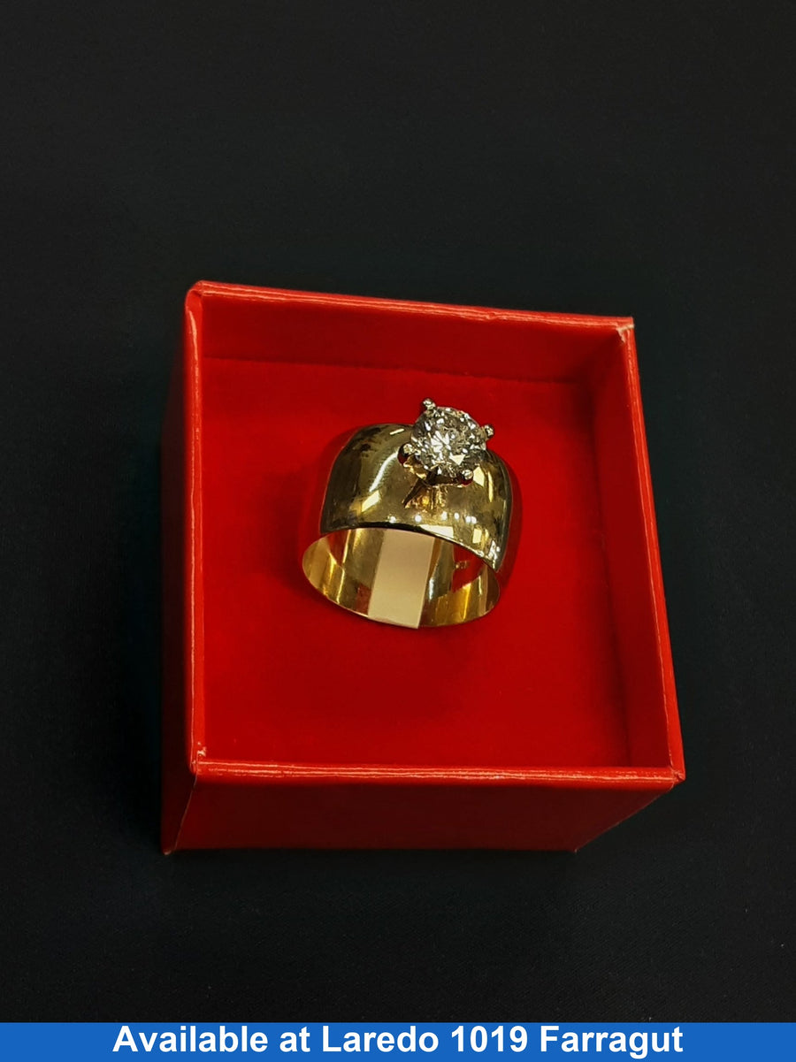Ring - Wedding Set - Yellow Gold 14k (.585) 10 grams Size 20