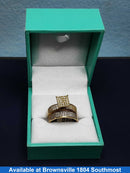 Ring - Engagement Set - Yellow Gold 10k (.417) 4.2 grams Size 20