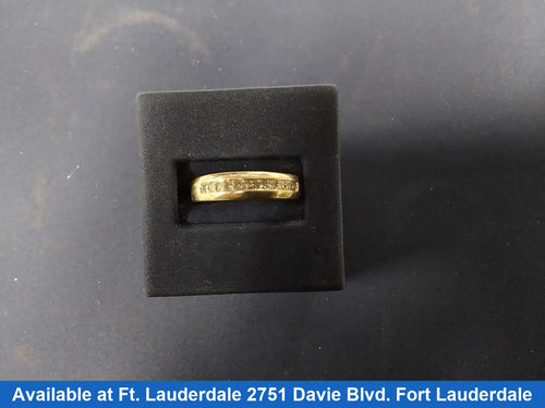 Ring - Wedding Band - White Gold 14k (.585) 3.9 grams Size 10.5
