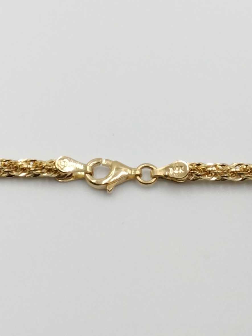 Rope Chain - Yellow Gold 14k (.585) 4.1 grams 22 inch