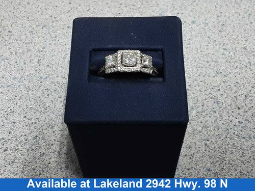 Ring - Engagement Set - White Gold 14k (.585) 5.1 grams Size 8