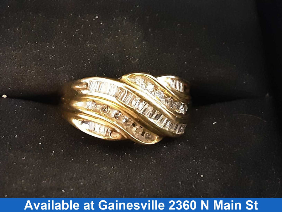Women's Ring - Yellow Gold 10k (.417) 4.5 grams Size 8